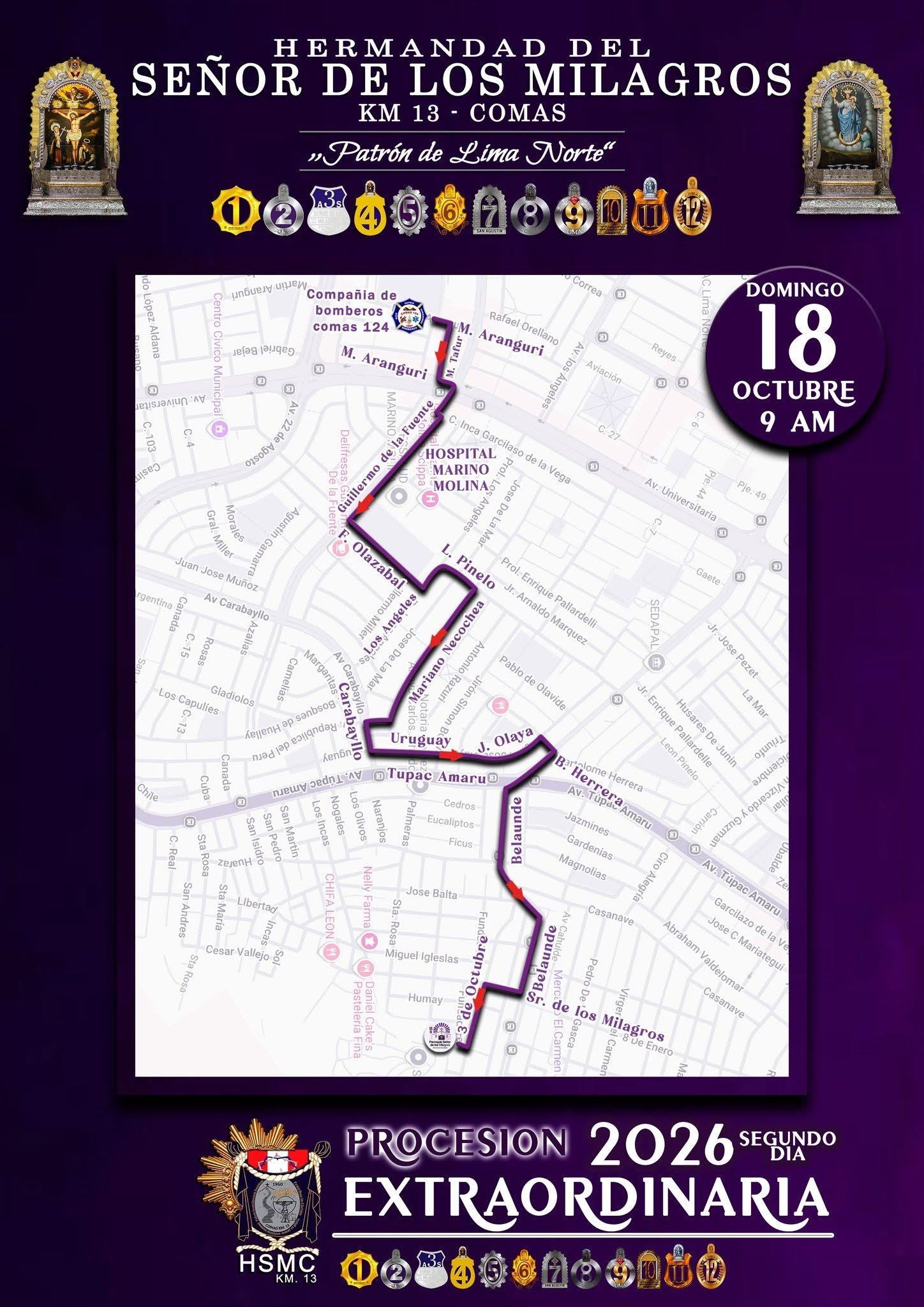 Recorrido 18 de octubre